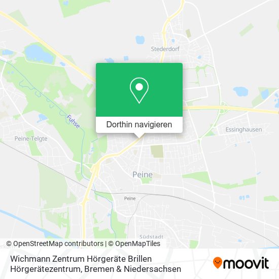 Wichmann Zentrum Hörgeräte Brillen Hörgerätezentrum Karte