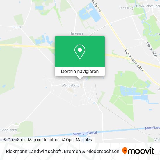 Rickmann Landwirtschaft Karte