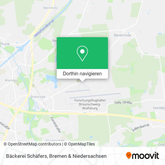 Bäckerei Schäfers Karte