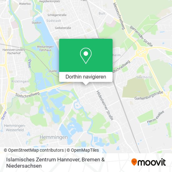 Islamisches Zentrum Hannover Karte