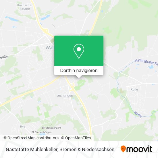 Gaststätte Mühlenkeller Karte