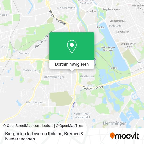 Biergarten la Taverna Italiana Karte