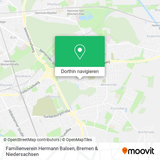 Familienverein Hermann Balsen Karte