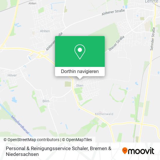 Personal & Reinigungsservice Schaler Karte