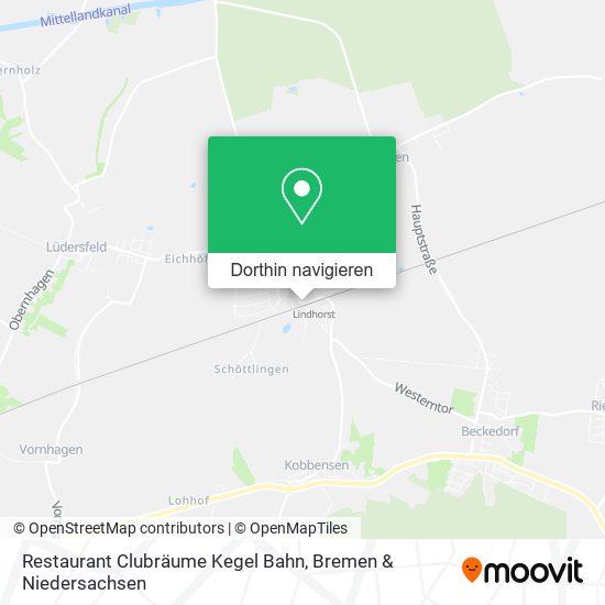 Restaurant Clubräume Kegel Bahn Karte