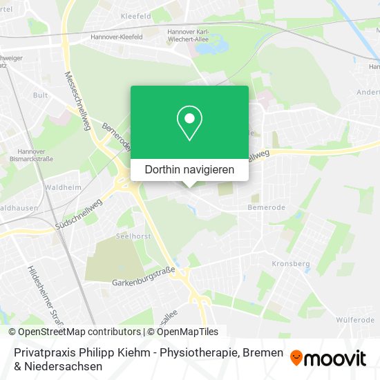 Privatpraxis Philipp Kiehm - Physiotherapie Karte