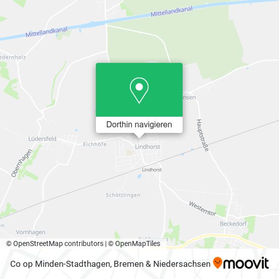 Co op Minden-Stadthagen Karte