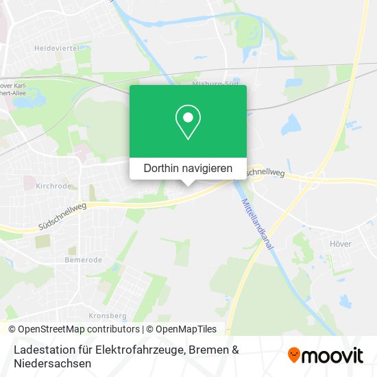 Ladestation für Elektrofahrzeuge Karte