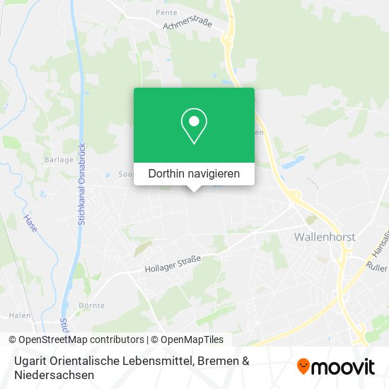 Ugarit Orientalische Lebensmittel Karte