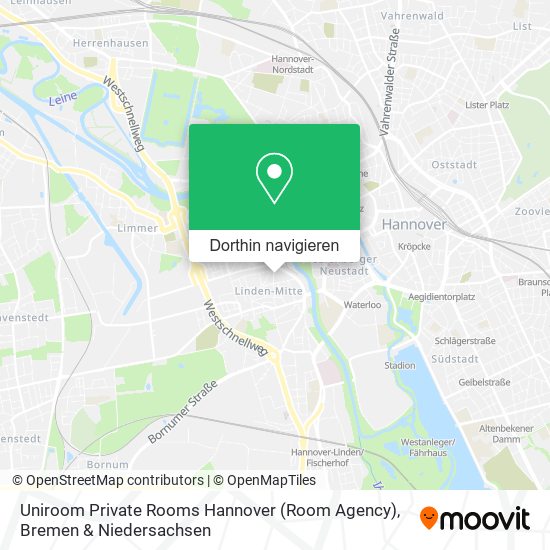 Uniroom Private Rooms Hannover (Room Agency) Karte