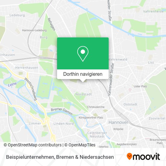 Beispielunternehmen Karte