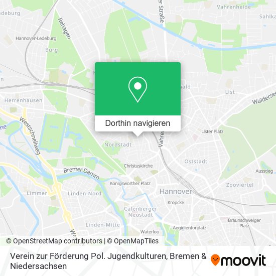 Verein zur Förderung Pol. Jugendkulturen Karte