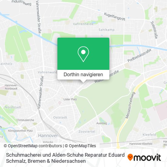 Schuhmacherei und Alden-Schuhe Reparatur Eduard Schmalz Karte