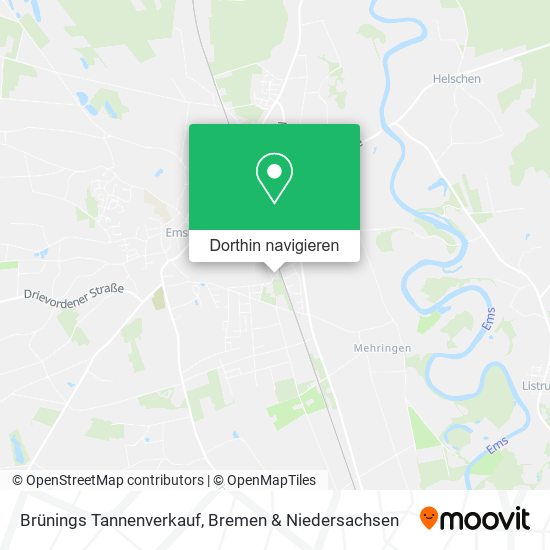 Brünings Tannenverkauf Karte