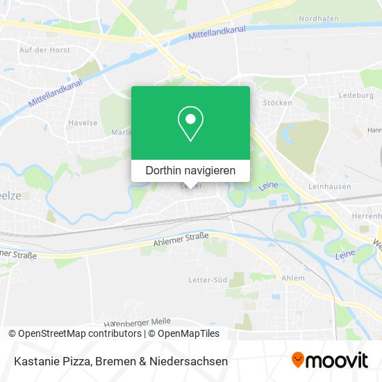 Kastanie Pizza Karte