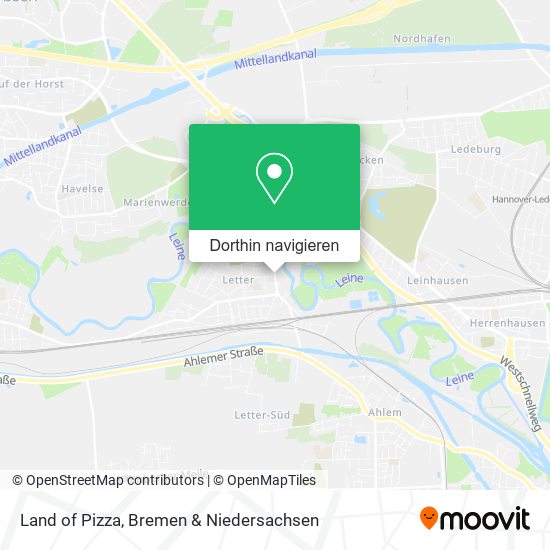 Land of Pizza Karte
