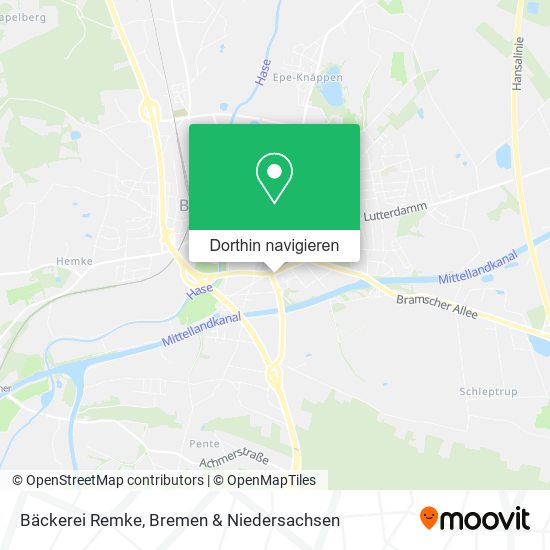 Bäckerei Remke Karte