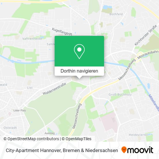 City-Apartment Hannover Karte