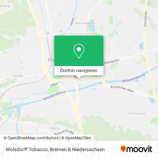 Wolsdorff Tobacco Karte