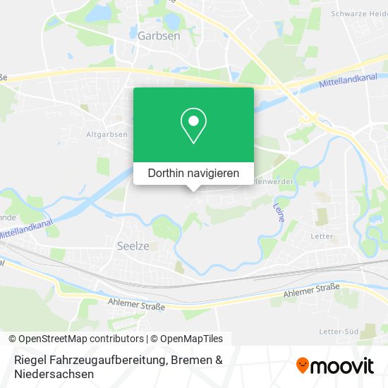 Riegel Fahrzeugaufbereitung Karte