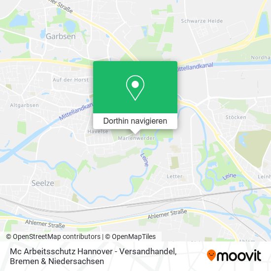 Mc Arbeitsschutz Hannover - Versandhandel Karte