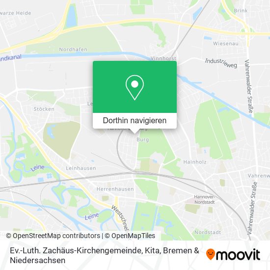 Ev.-Luth. Zachäus-Kirchengemeinde, Kita Karte