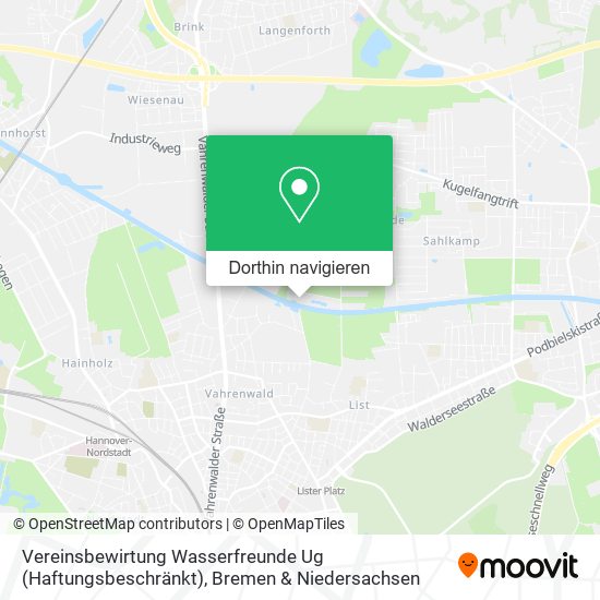 Vereinsbewirtung Wasserfreunde Ug (Haftungsbeschränkt) Karte