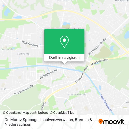 Dr. Moritz Sponagel Insolvenzverwalter Karte