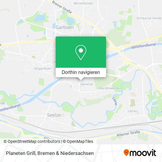 Planeten Grill Karte
