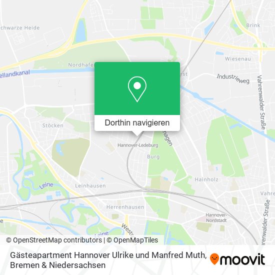 Gästeapartment Hannover Ulrike und Manfred Muth Karte