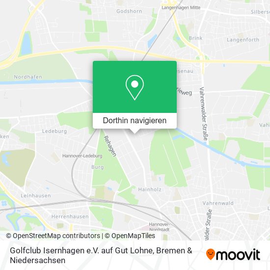 Golfclub Isernhagen e.V. auf Gut Lohne Karte