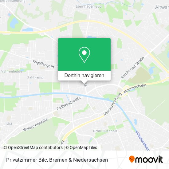 Privatzimmer Bilc Karte