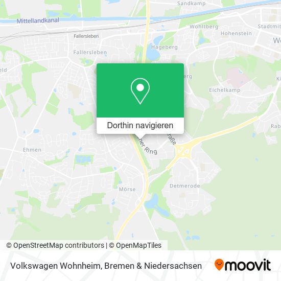 Volkswagen Wohnheim Karte