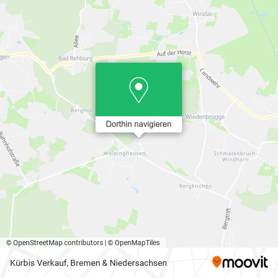 Kürbis Verkauf Karte
