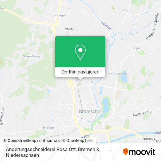 Änderungsschneiderei Rosa Ott Karte