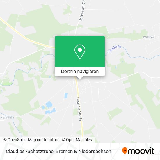 Claudias -Schatztruhe Karte