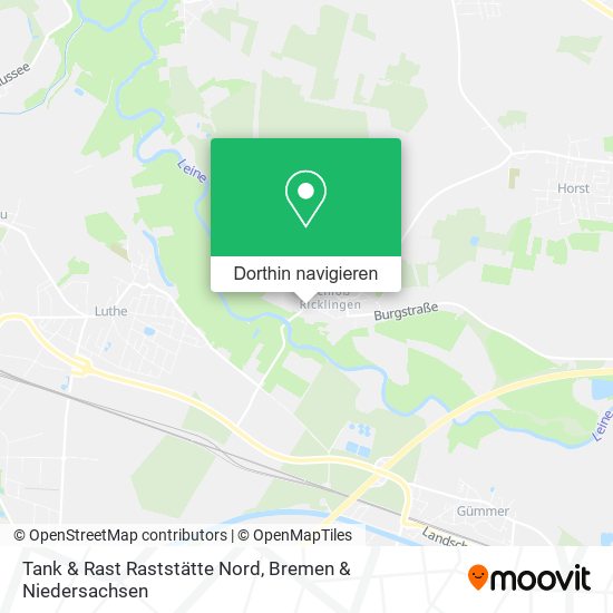 Tank & Rast Raststätte Nord Karte