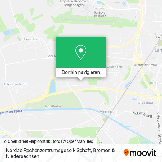 Nordac Rechenzentrumsgesell- Schaft Karte