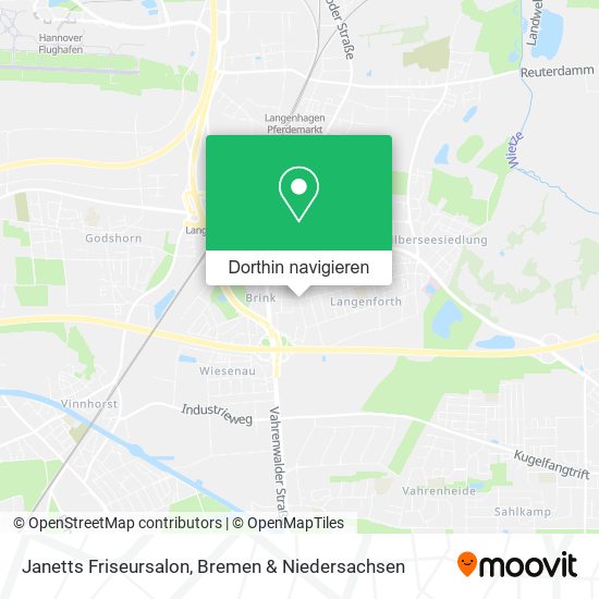 Janetts Friseursalon Karte