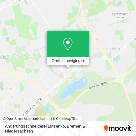 Änderungsschneiderei Lutsenko Karte