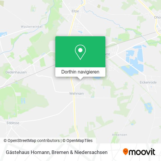 Gästehaus Homann Karte