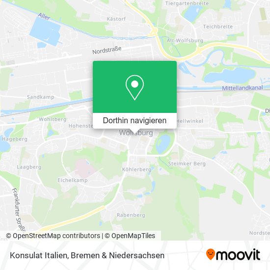 Konsulat Italien Karte
