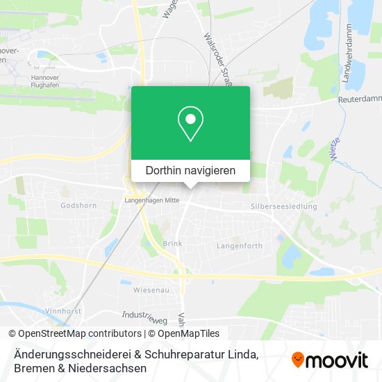 Änderungsschneiderei & Schuhreparatur Linda Karte