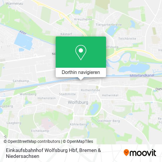 Einkaufsbahnhof Wolfsburg Hbf Karte