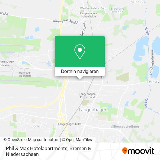 Phil & Max Hotelapartments Karte