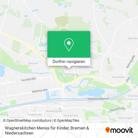 Wagnerskitchen Menüs für Kinder Karte