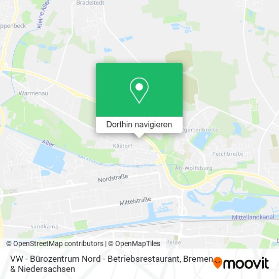 VW - Bürozentrum Nord - Betriebsrestaurant Karte
