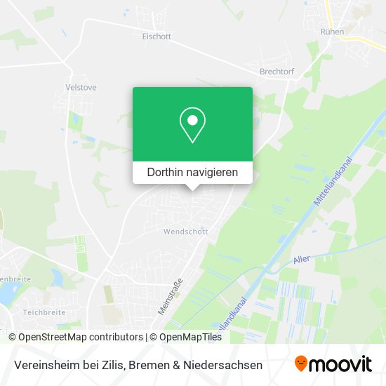 Vereinsheim bei Zilis Karte