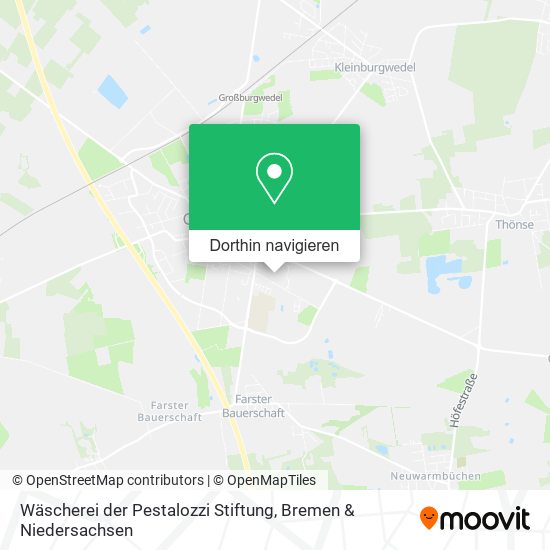 Wäscherei der Pestalozzi Stiftung Karte