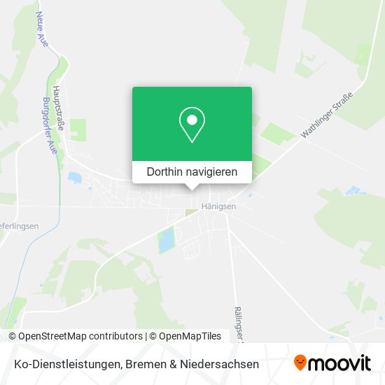Ko-Dienstleistungen Karte